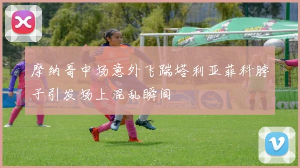 摩纳哥中场意外飞踹塔利亚菲科脖子引发场上混乱瞬间